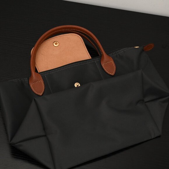 LONGCHAMP Le Pliage Black Neo Shoulder Tote Bag Outlet New - Picture 5 of 9